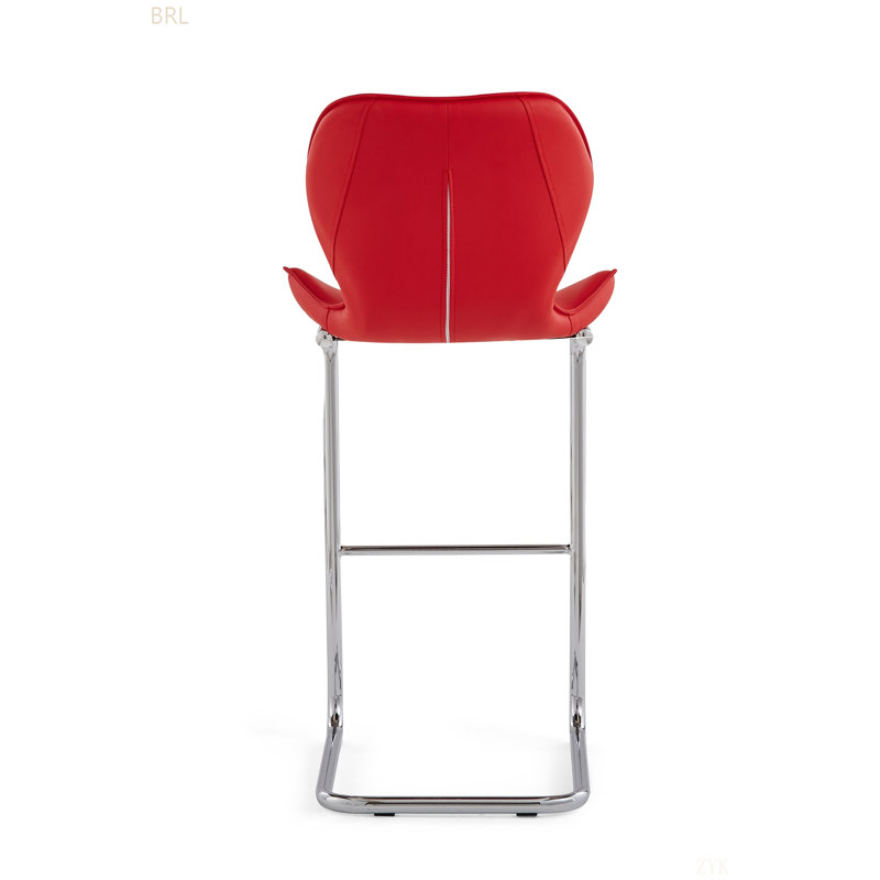 Tabouret de bar 4 pièces Charlotte, Rouge