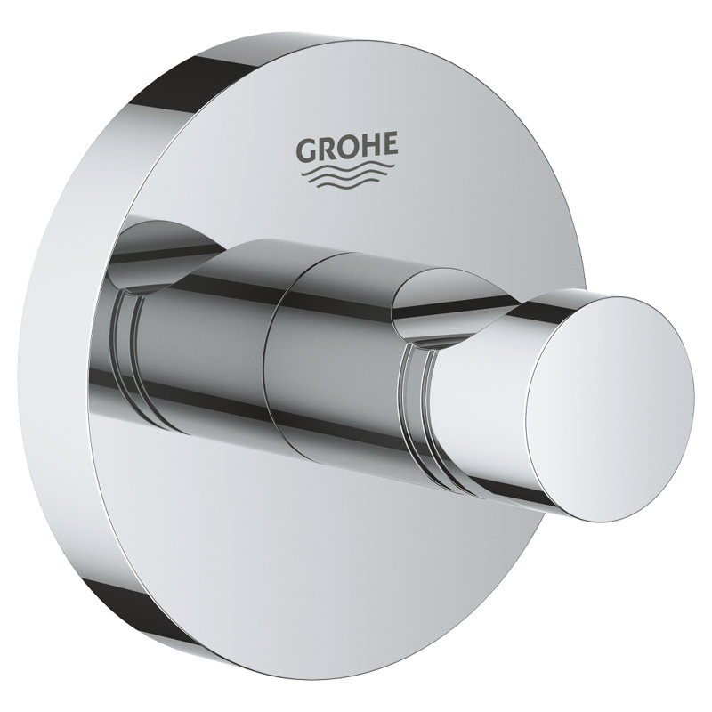 Essentials Wall Mounted Robe Hook, Starlight Chrome