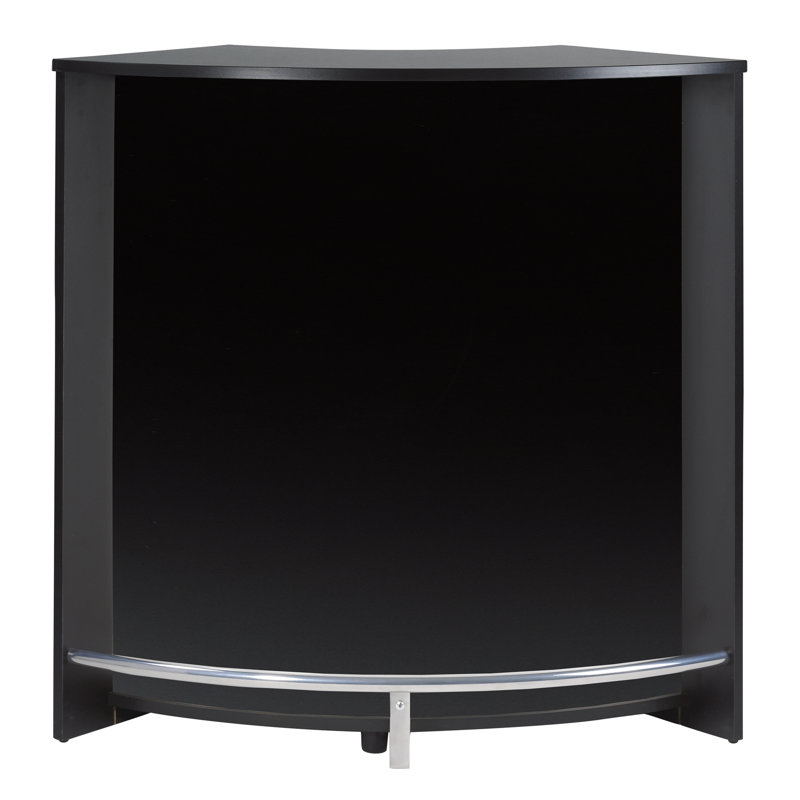 Asyria 106.9 cm Bar Cabinet Bar Cabinet, Black