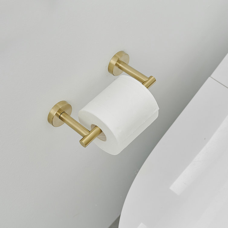 VIBRANTBATH 1043-N Wall Mount Toilet Paper Holder Finish: Brushed Nickel