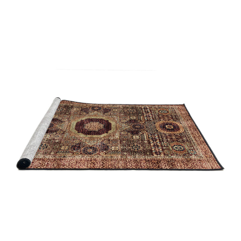 Tapis abstrait 100% lavable à la machine 2364 ABS2364, Rond 4 pi
