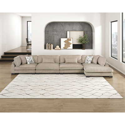 Canapé modulaire 4 pièces avec méridienne Connell