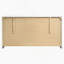 Commode 6 tiroirs blanche ultrabrillante