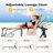Outdoor Adjustable Textilene Lounge Chair Folding Tanning Chair With Pillow