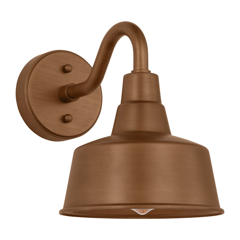 Lanterne murale Flores, H 13,5 po x l 14 po x P 21,13 po, Oui, Cuivre naturel