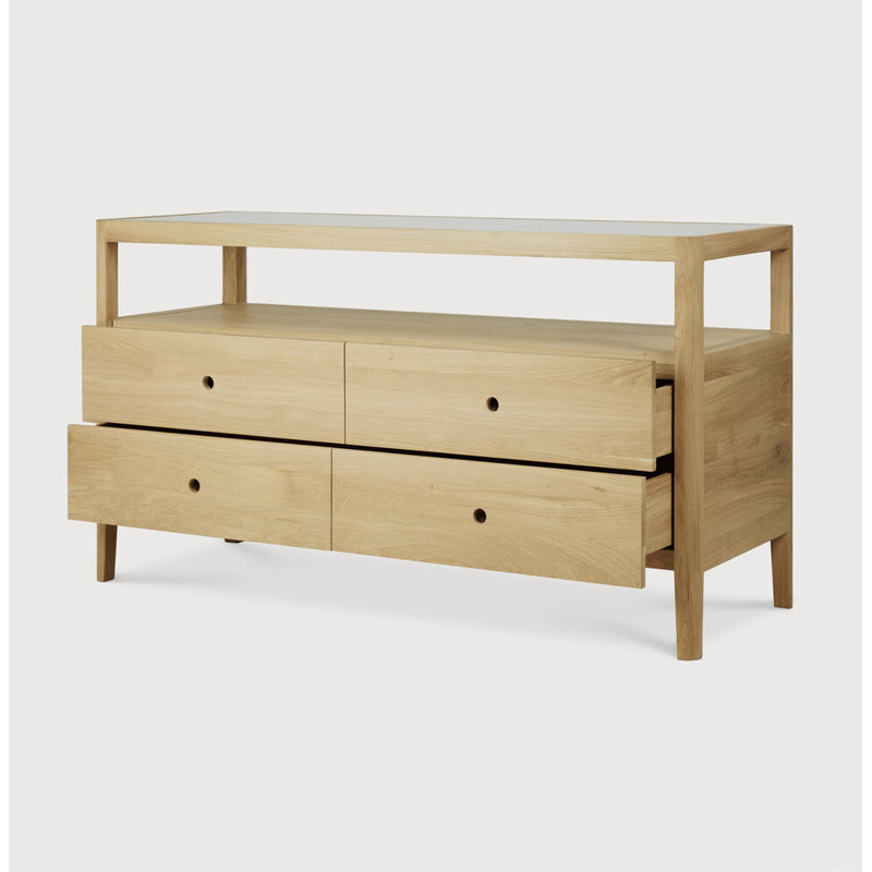Spindle 4 - Drawer Dresser, Oak