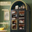 Vitrine arquée avec deux tiroirs-78710540
