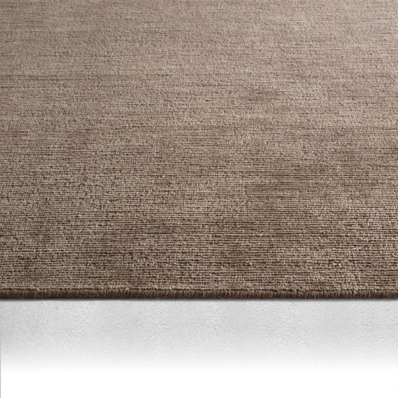Jamal Hand Woven Wool Area Rug, Beige, Rectangle 72" x 108"