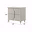 Table de chevet finition perle blanche