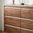 Walnut Modern Groove Buffet Table