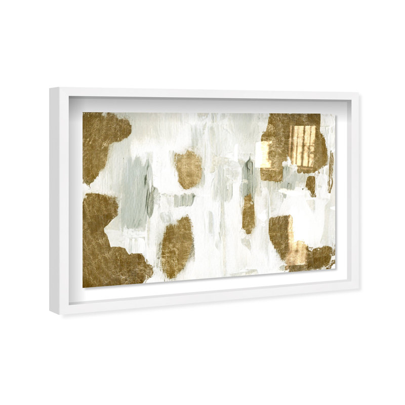 Oliver Gal Morning Elegance Abstract - Luxury Shadowbox Framed Wall Art, 25.5" H x 37.5" W