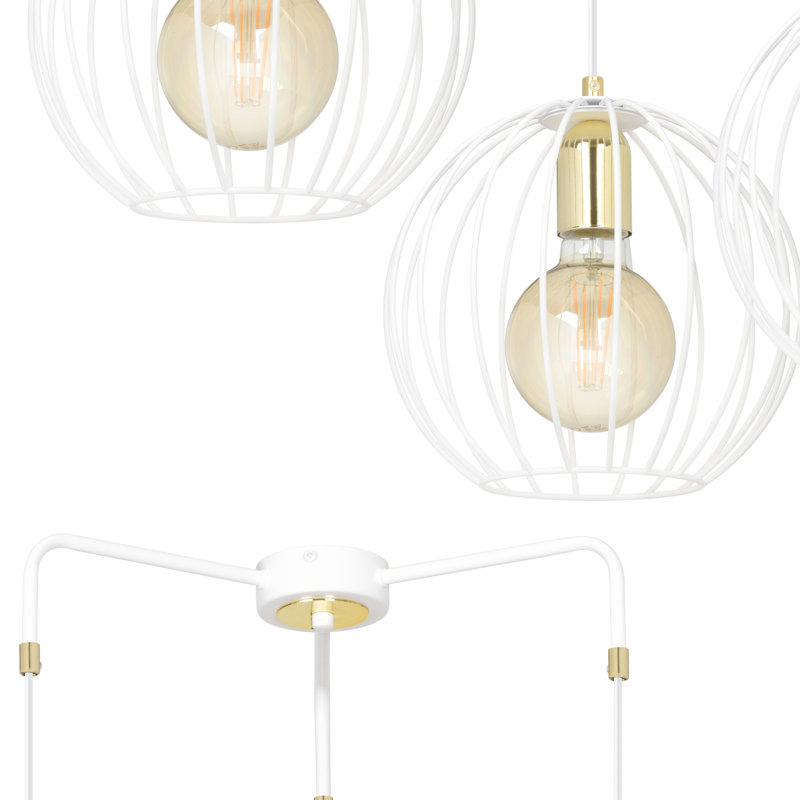 Cirillo 3 - Light Sphere Pendant, White