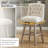 Terron 360° Swivel Upholstered Bar Stools with Wood Legs-1989064704-1964713168