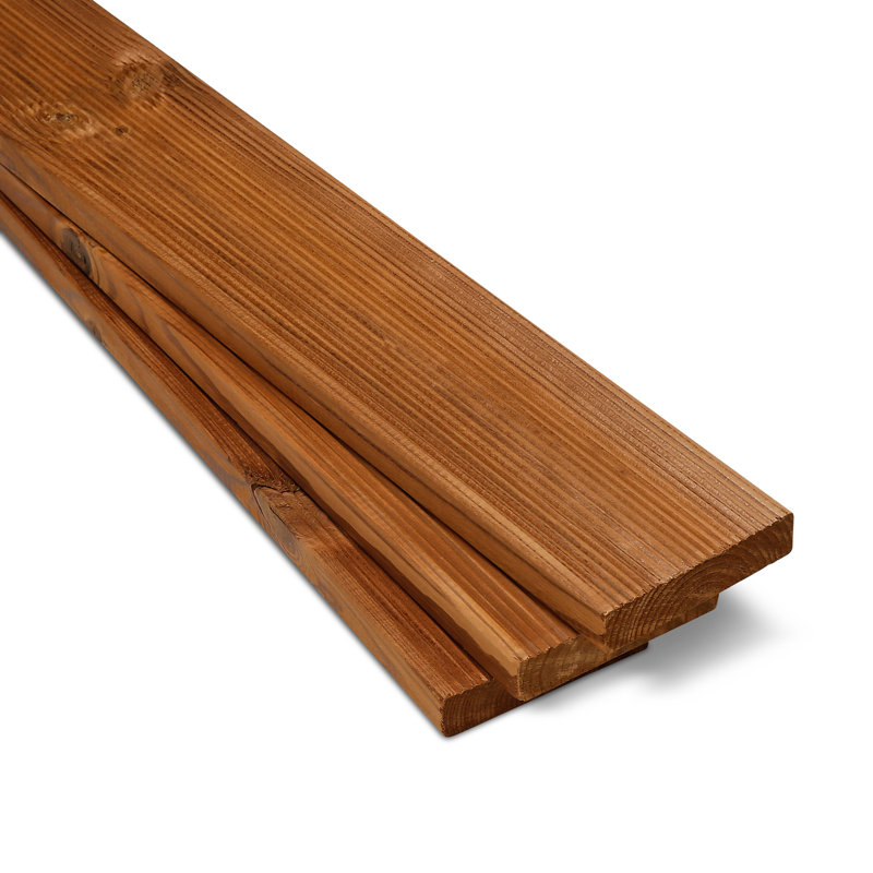 Thermowood Redwood Decking Smooth Both Sides Bulk (L) 4.2M (W) 116Mm (T) 26Mm Pack Of 20 Pieces