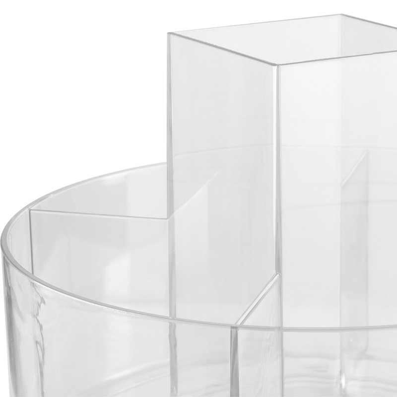 Avard Plastic 5 Compartment Makeup Organizer