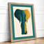 Geometric Elephant Art Deco - Framed Print-1588419945-1588419950