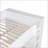Full Over Full Bunk Bed with 2 Drawers &amp; Cabinet – Pinewood Frame, White, Space-Saving No Box Spring-1468110088-1468110090