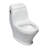 EAGO 1.28 Gallons GPF Elongated Floor Mounted Kit (Seat Included)