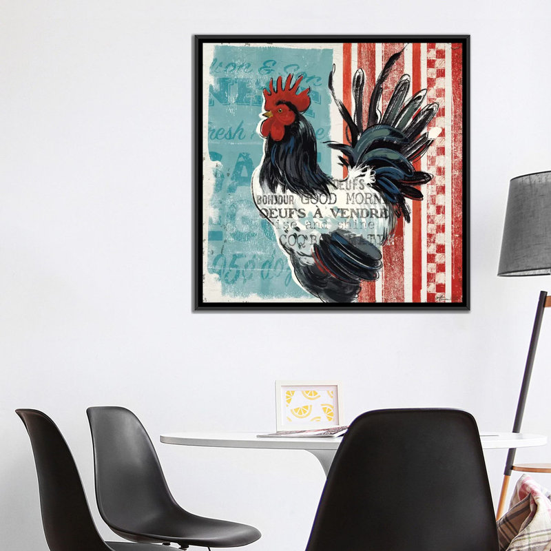 «Morning News II» par Janelle Penner, reproduction sur toile tendue sur toile tendue sur châssis, Toile avec cadre noir