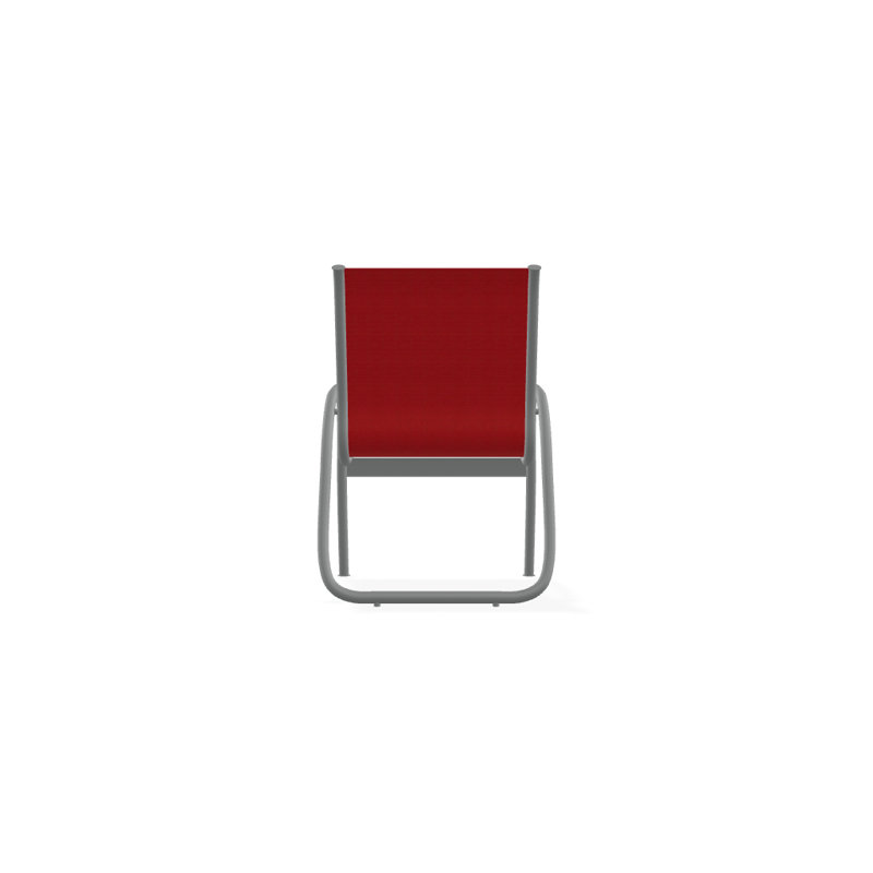 Fauteuil de patio Gardenella, Rouge 1D Sunbrella®, Graphite texturé