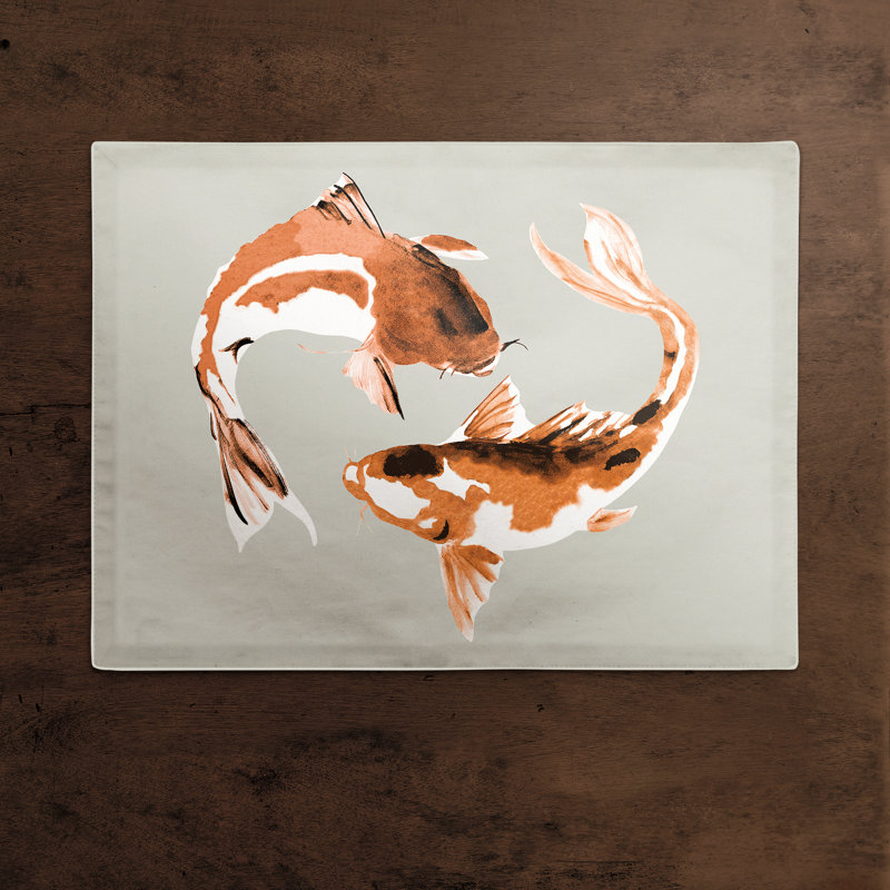 Napperon circulaire Koi