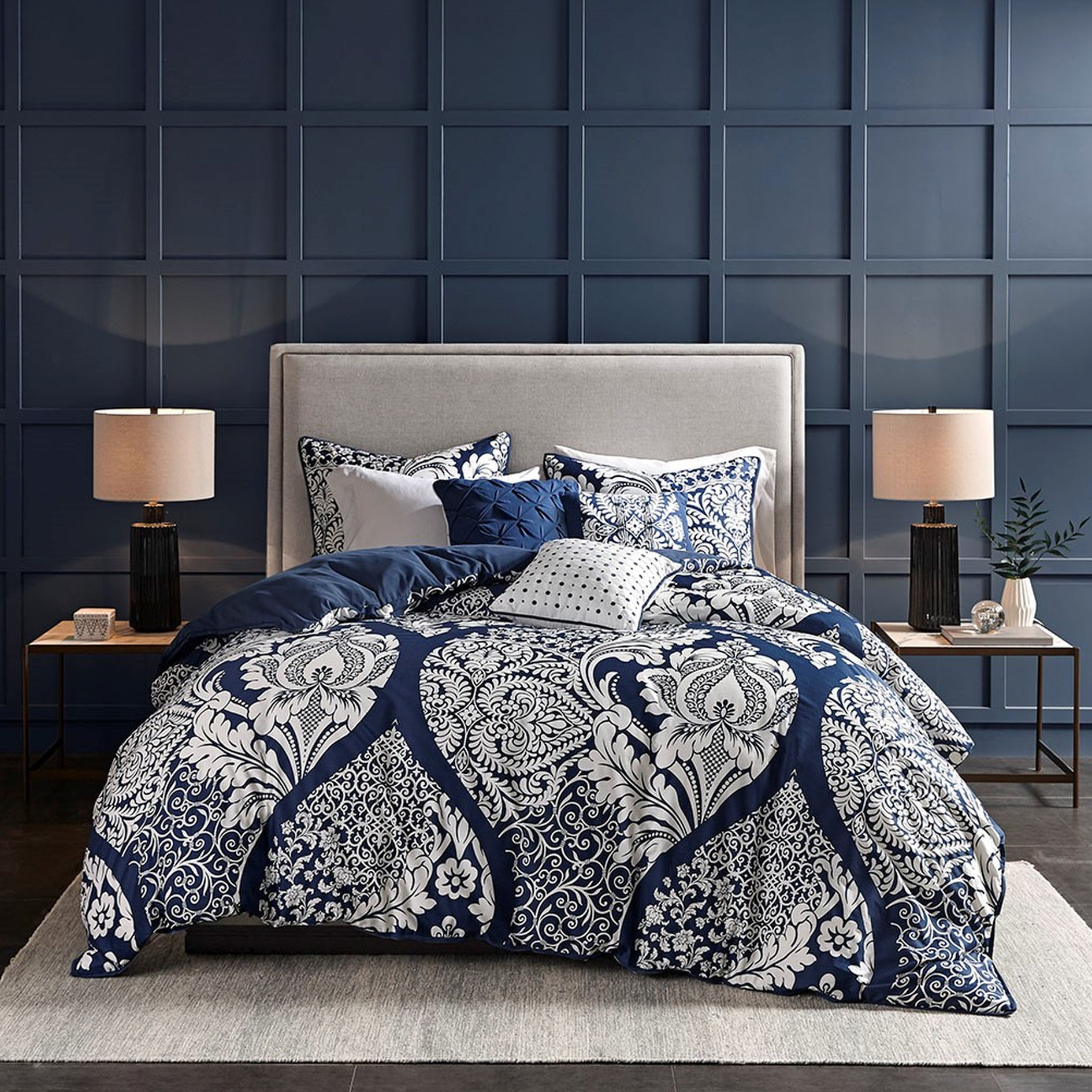 huibaoxiang King/ King Bedding With Flange Border Duvet Cover And ...