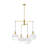 Sean Lavin Lillias 6 Light Dining Room Chandelier With Milk Clear Glass Mix Shade-112738230-112738241-112738234