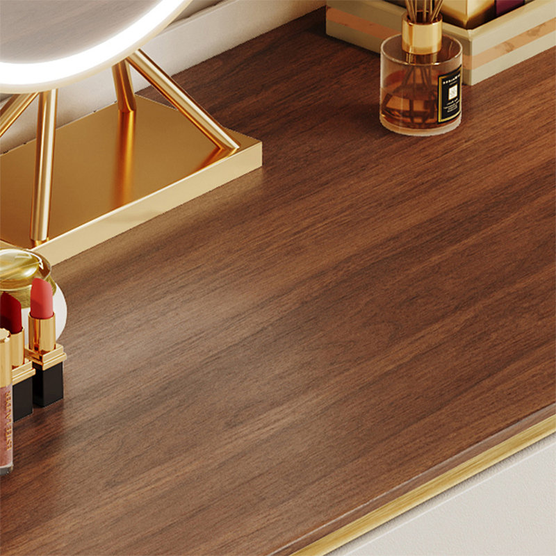 Coiffeuse avec miroir lumineux, 5 tiroirs, 1 chaise
