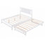 Lit plateforme double avec lit gigogne réglable-14680964