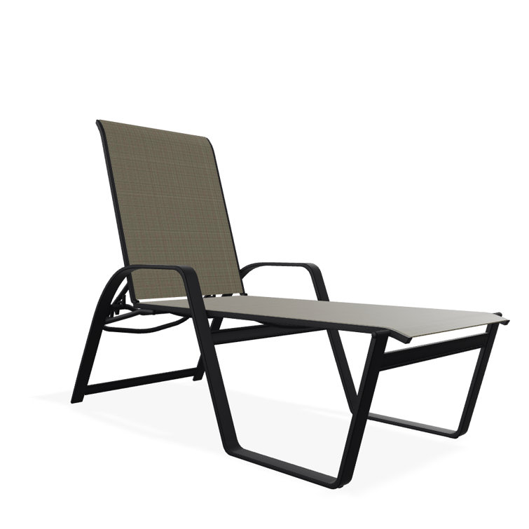 Holna Outdoor Rust-Resistant Metal Chaise Lounge