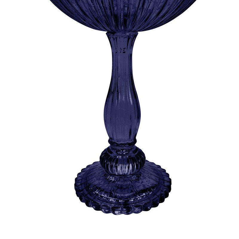 Guéridon vase Melida, Bleu marine