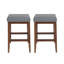 Tabouret de selle avec revêtement en tissu élégant et fabrication en bois durable, parfait pour les cuisines modernes et classiques-88511398-88511392