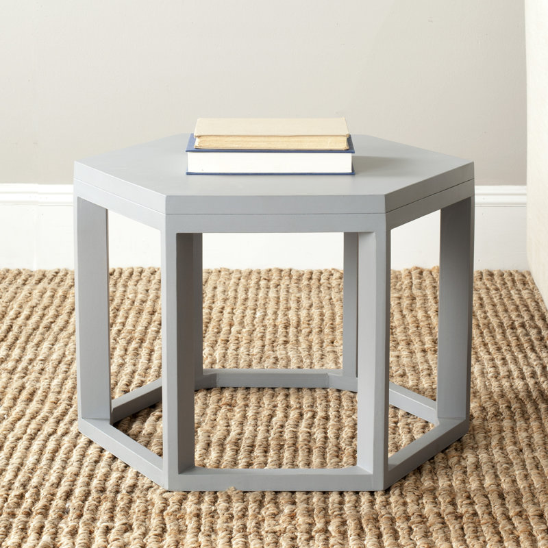 Table de bout cadre Heidi, Bleu gris perle