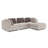 Modern Fusion Upholstered Ottoman-114656578