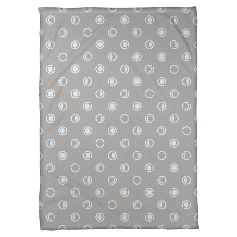 Noira Gothard Sewn Throw Blanket, 60" W x 80" L, Orange Accent