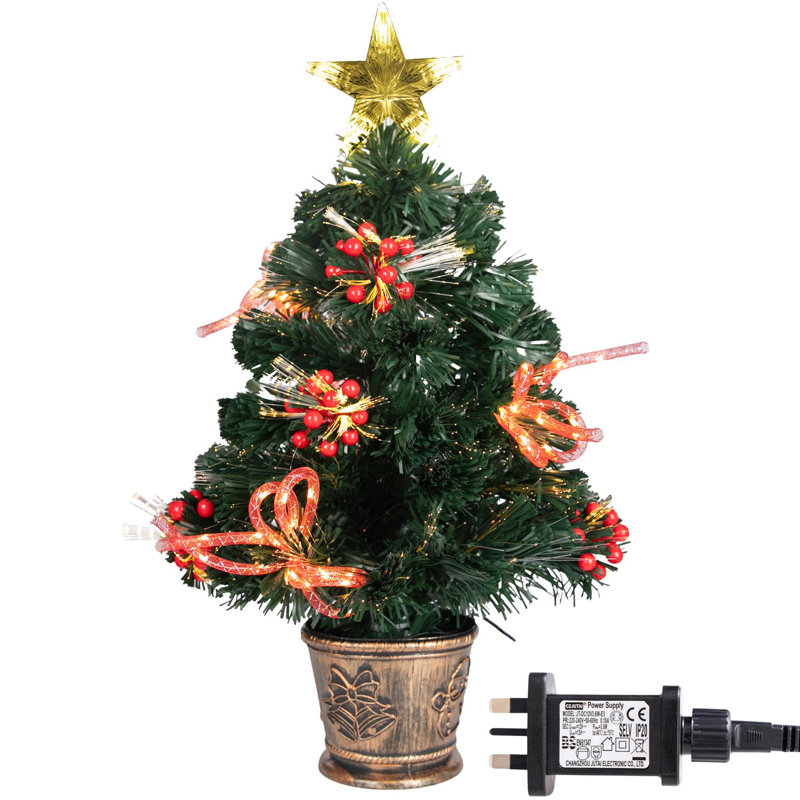 61cm H Lighted Artificial Christmas Tree