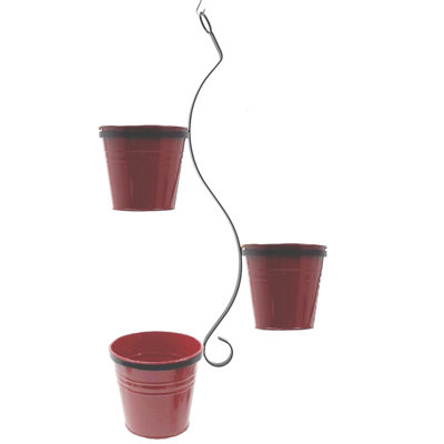 Jardinière suspendue en métal 3 pièces