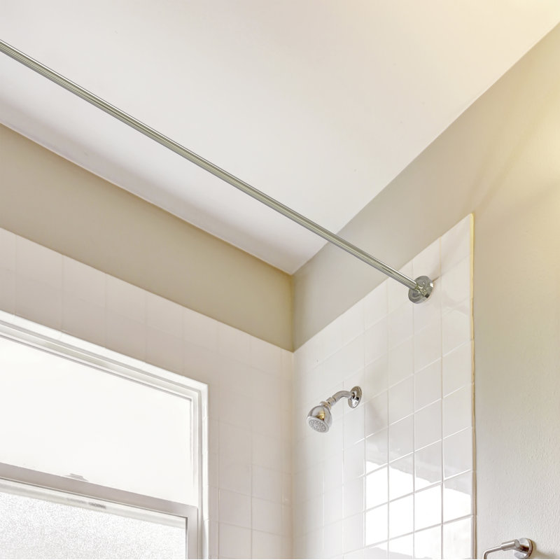 Écusson de rideau de douche Gober, Nickel poli