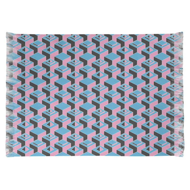 Tapis bleu/rose skyscrapers, Oui