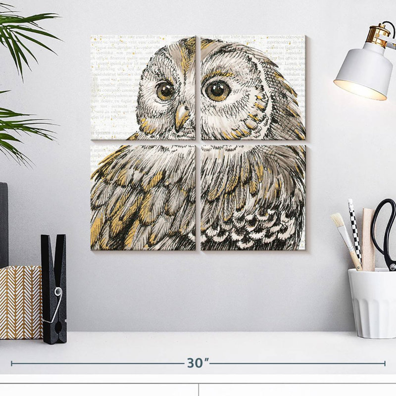 Brampt Beautiful Owls I, H 18 po x l 18 po