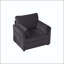 Fauteuil d'appoint 37,75 po en velours côtelé avec poches de rangement latérales et 2 coussins-129386617