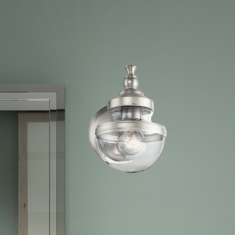 Liverman Steel Armed Sconce, Brushed Nickel