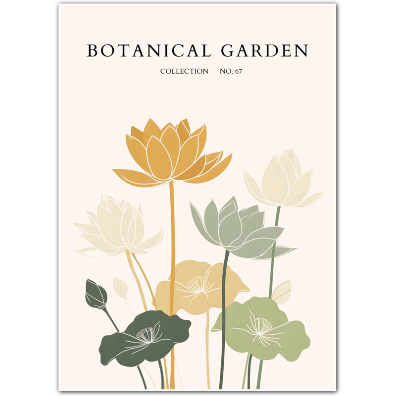 Lotus Rise – Ethereal Botanical Lotus Print, 42 cm H x 30 cm W