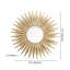 Grand miroir décoratif en métal 33,7 po Sunburst