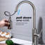 Robinet de cuisine à douchette extractible, aspect nickel brossé, fabrication en acier inoxydable, buse rotative à 360 ° pour un apport d'eau facile, résistant à la corrosion et à la rouille, aspect à poignée simple, fabriqué-1056727924