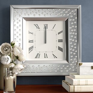 Decorative 3D Mirror Wall Clock Black 63cm price in UAE | Noon UAE | kanbkam