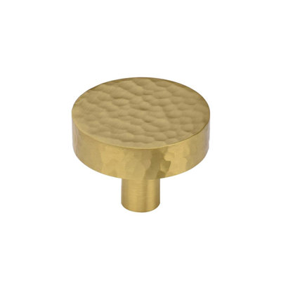 Hammered Disc Cabinet Knob