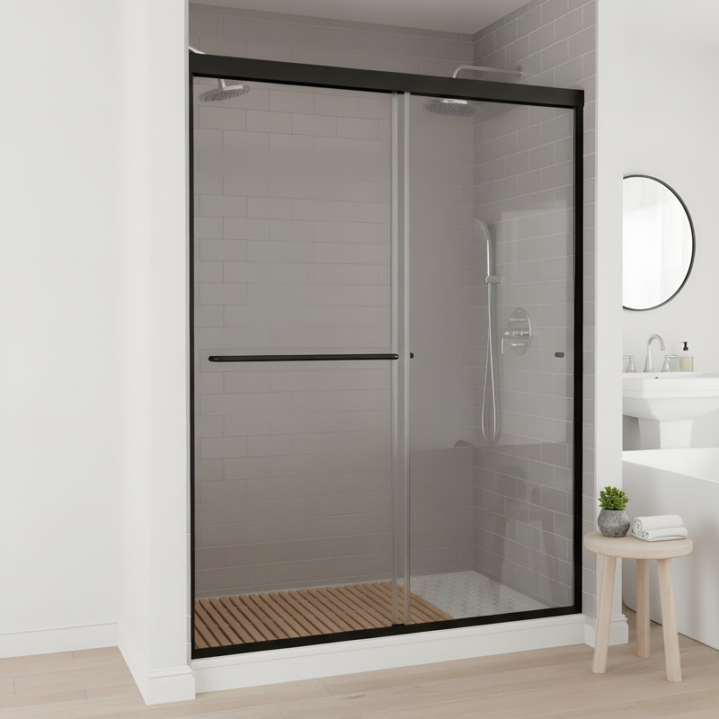 Porte de douche coulissante demi-cadre l 50-54 "x H 72"