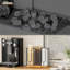 Porte-gobelet à café et couvercles - Organisateur de pailles à tasses jetables avec base en bois, distributeur de porte-gobelets en plastique et papier