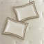 Édredon 7 pièces pour grand lit, couleurs taupe / brun, rembourrage, coussins décoratifs inclus, pièce, ruban, taies décoratives